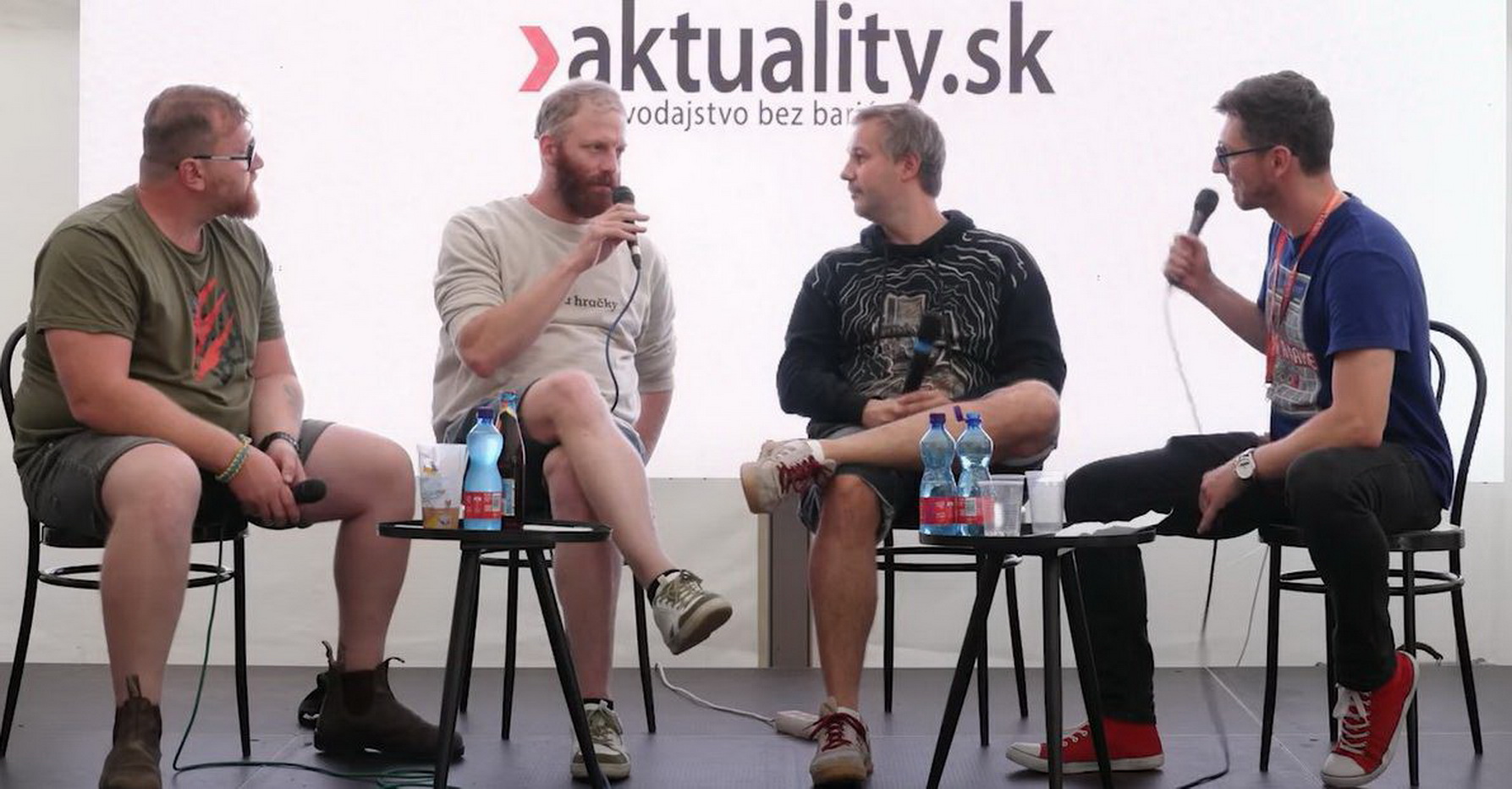 Diskusia s tvorcami filmov Veľký vlastenecký výlet a Raději zešílet v divočine